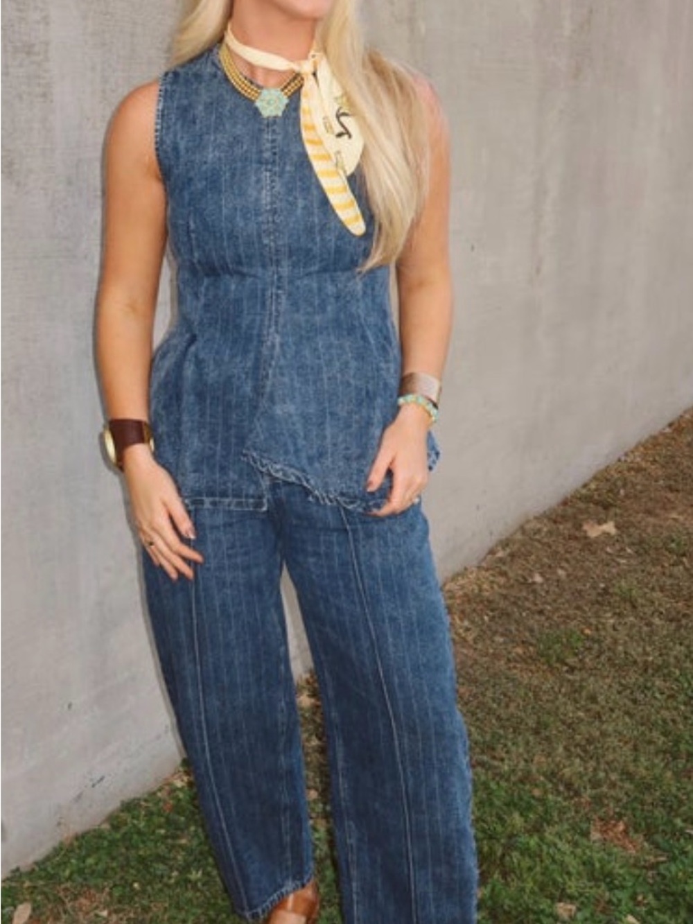 Blue Denim Womens set